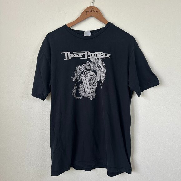 Deep Purple Shirt Unisex Vintage Band Tee Y2K The Battle Rages Vtg Tee XL - Picture 1 of 8